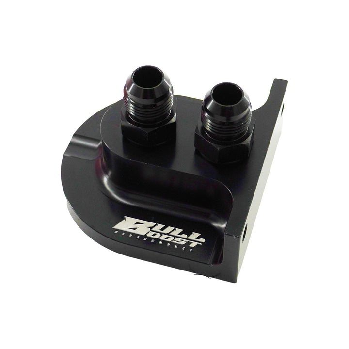 Billet Remote Oil Filter Relocation Mounting Bracket -10 AN with Pressure Port