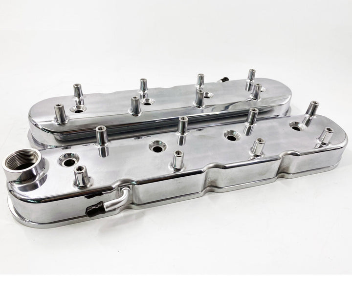 LS Cast Aluminum Tall Valve Covers for LS1 LS2 LS3 LS6 5.3 6.0 Polished