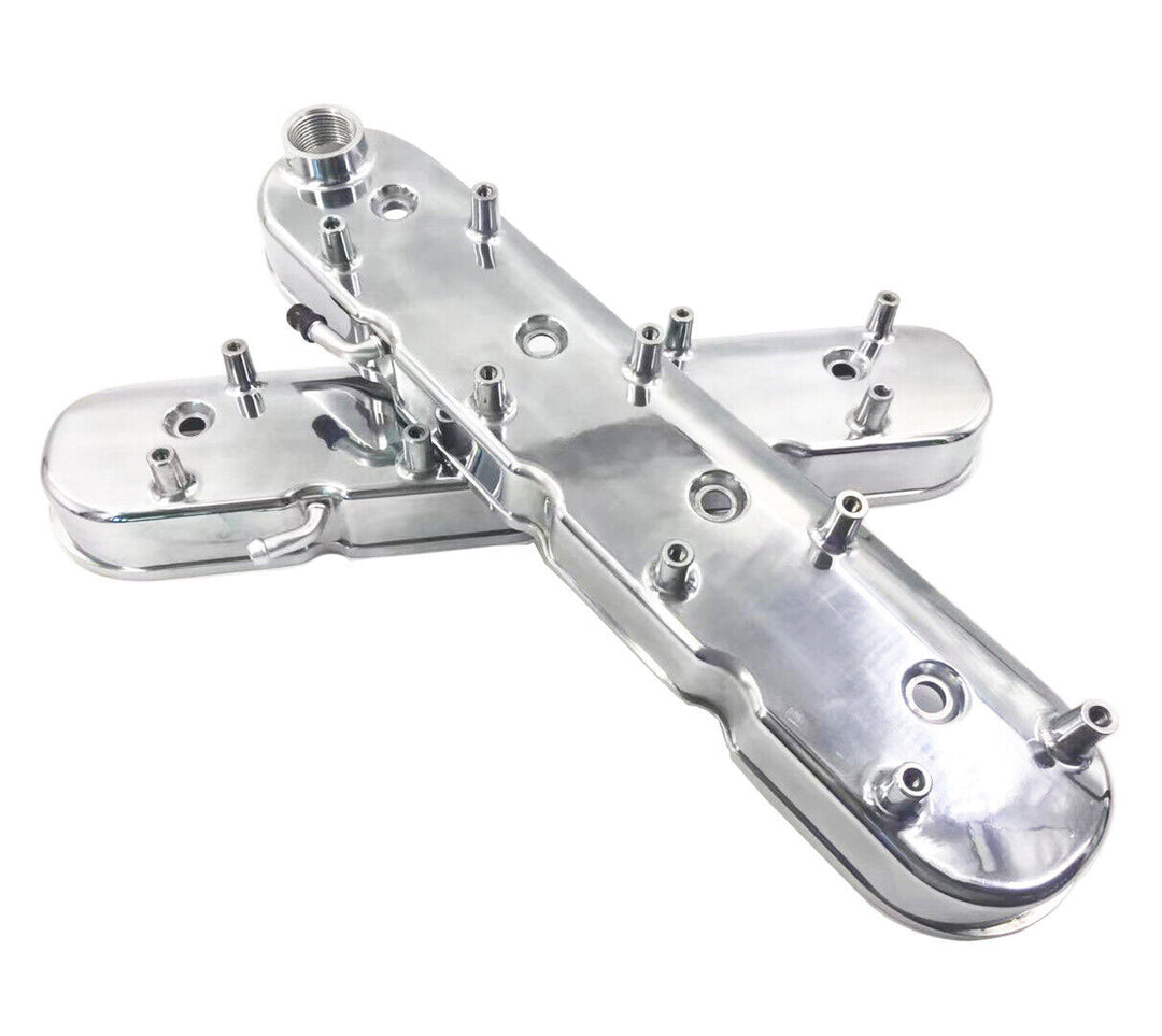 LS Cast Aluminum Tall Valve Covers for LS1 LS2 LS3 LS6 5.3 6.0 Polished