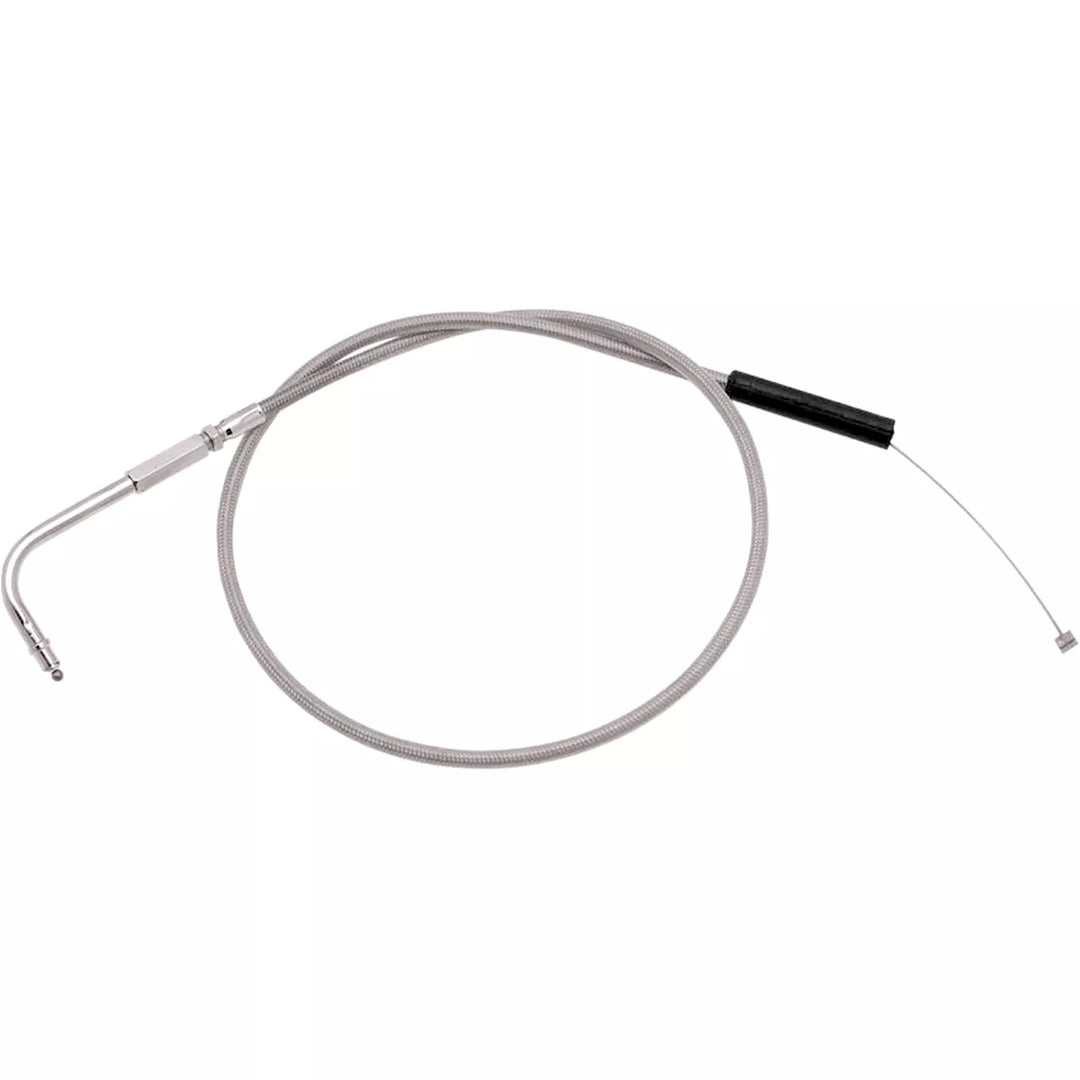 Barnett Performance Products Clear Coat Idle Cable (+4in.) for Harley Davidson 2004-06 Touring/Bagge - One Size
