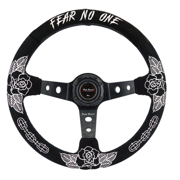 BW Rose Deep Dish Steering Wheel + Short Hub Adapter Kit For Honda Acura