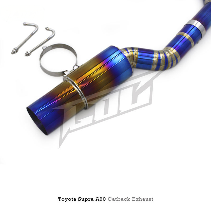 Titanium Single Exit Catback Exhaust System for Toyota Supra A90 3.0T