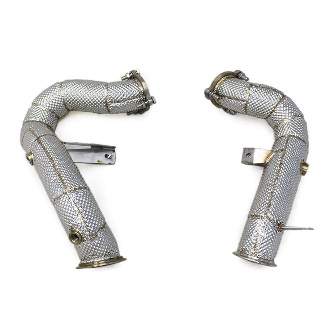 Straight Free Flow Stainless Steel Down Pipes for Porsche Macan Turbo GTS 3.6T