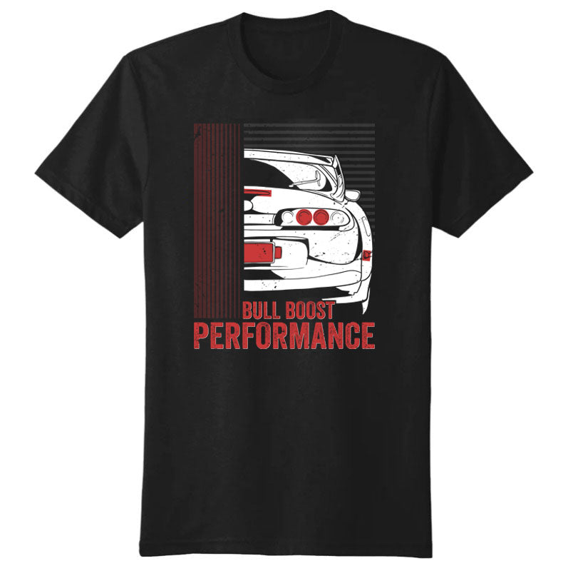 Bull Boost Performance Premium Automotive Cotton Crew Tee Shirts