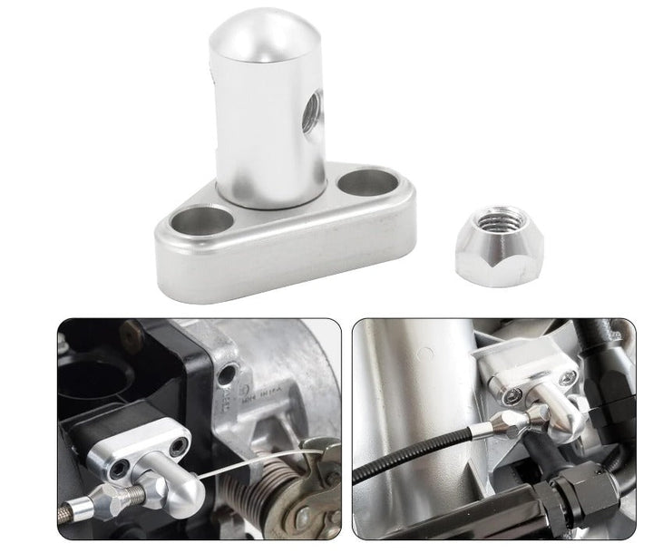 Throttle Cable Bracket Single Stud Compatible with GM Throttle Body with 3" Linkage Cam LS1