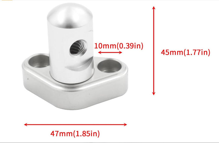 Throttle Cable Bracket Single Stud Compatible with GM Throttle Body with 3" Linkage Cam LS1