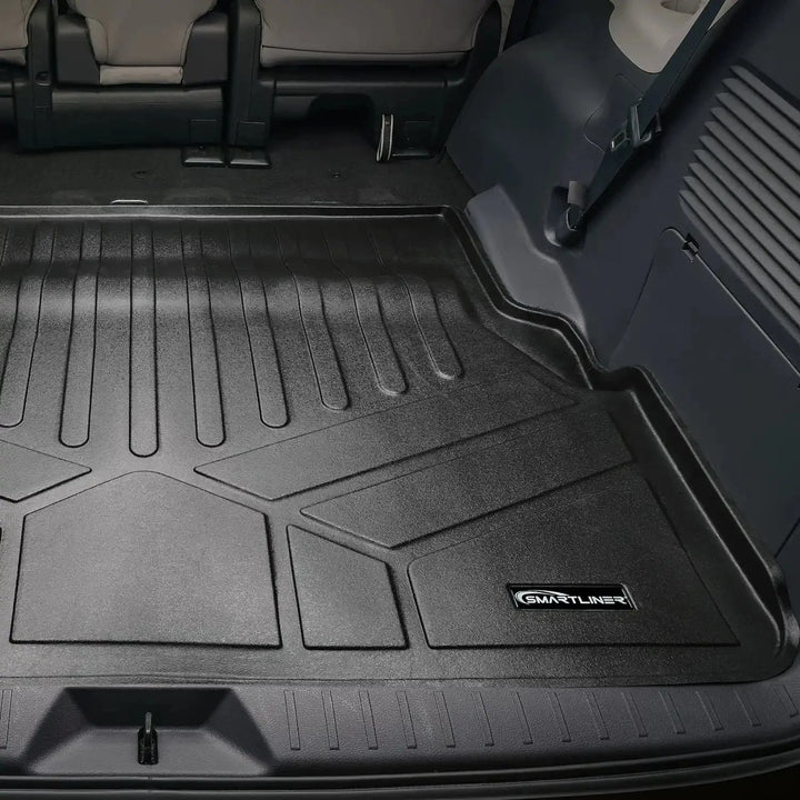 SMARTLINER Custom Fit Floor Liners For 2021-2026 Toyota Sienna with 2nd Row Bucket Seats and Spare Tire