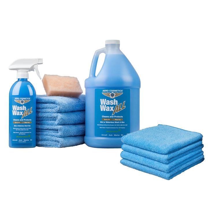 Waterless Car Wash Wax 144oz Kit - Waterless Wash Cleaner and Protectant