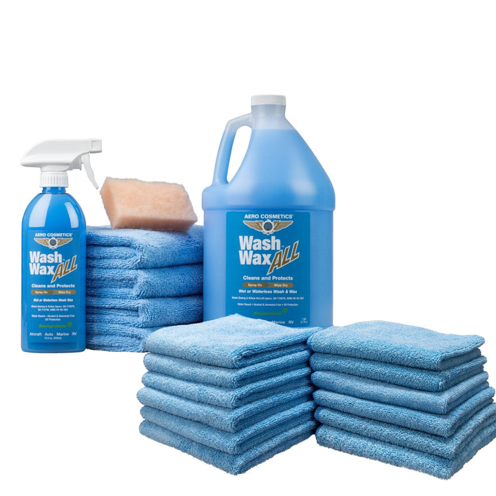 Waterless Car Wash Wax 144oz Kit - Waterless Wash Cleaner and Protectant