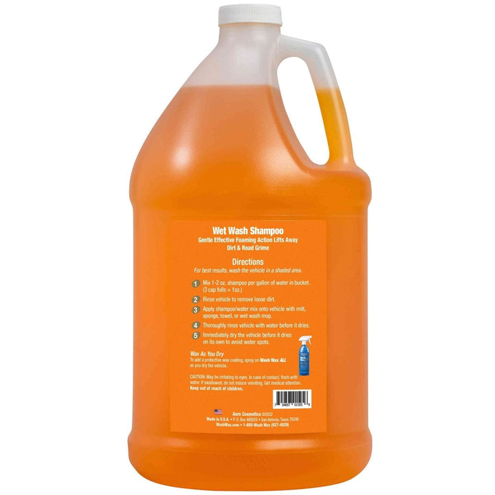 Wet Wash Shampoo 1 Gallon - High-Foaming, Gentle Effective Car Wash Shampoo