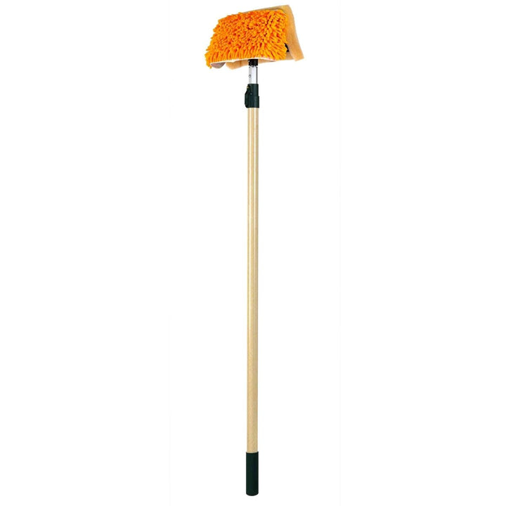 Wet or Waterless Mop 10" w/ Wooster Standard Fiberglass Pole [4' 2" to 7' 8"]